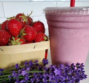 Strawberry Lavender Milkshake