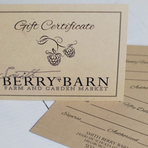 Gift Certificates